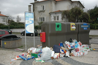Lixo no Porto