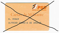 Cartão de militante do PSD