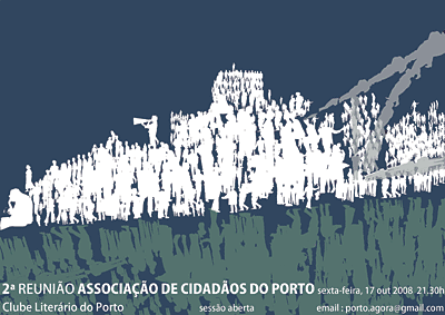 Cartaz da reunião da Associação de Cidadãos do Porto