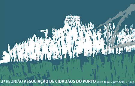 Cartaz da reunião da Associação de Cidadãos do Porto