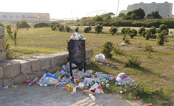 Lixo no Parque da Cidade