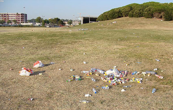 Lixo no Parque da Cidade