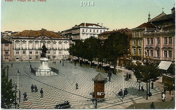 Praça de D. Pedro em 1914