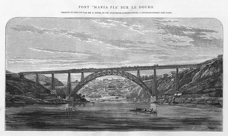 Gravura da Ponte Maria Pia